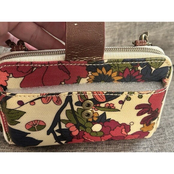 Sakroots Artists Circle Crossbody Purse Floral Wallet Shoulder Wristlet 105600 - Picture 4 of 9